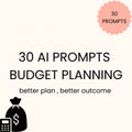 30 AI-Prompts für effektivere Budgetplanung (inkl. PLR-Lizenz)